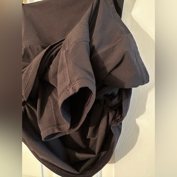 ATHLETA XS Blk Transcend Skort Athletic Skirt Ruching Modest Tennis Pickleball - Picture 4 of 10